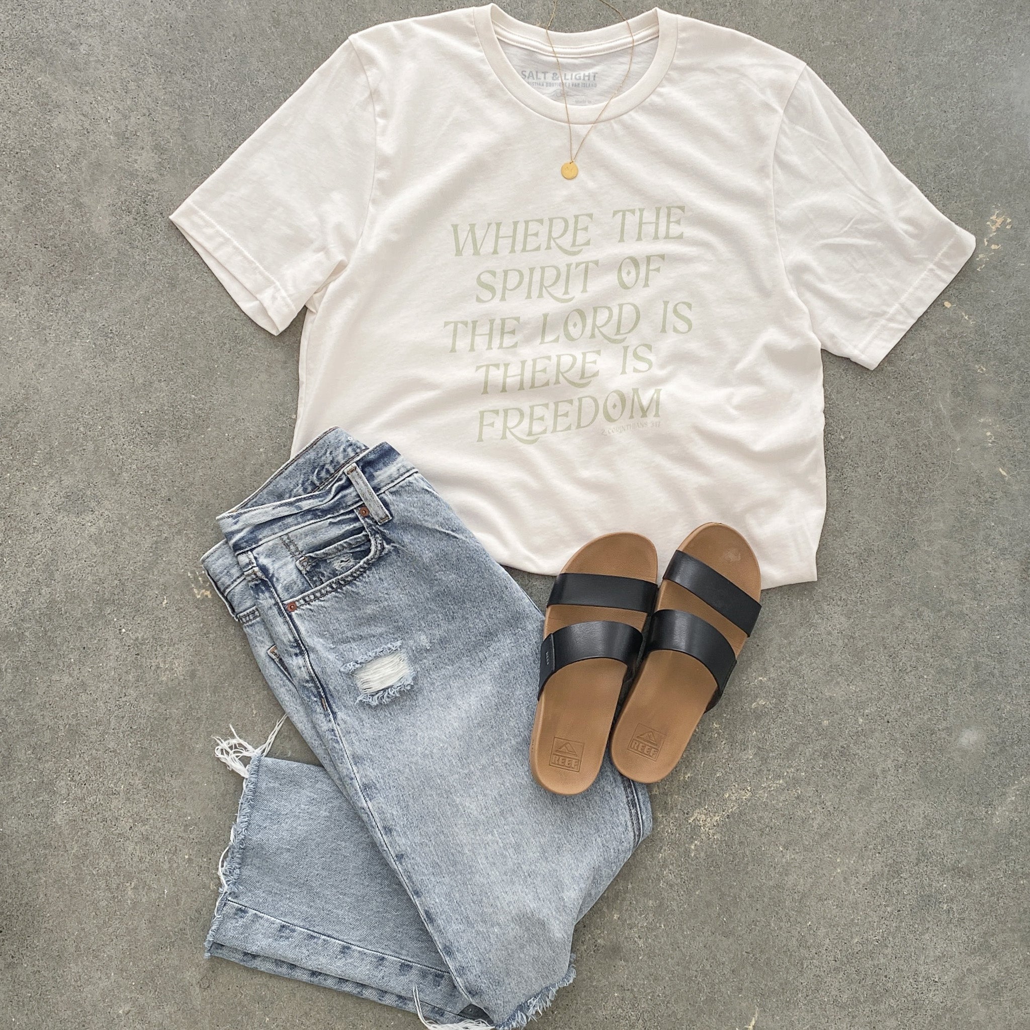 Spirit of the Lord Tee | Sage
