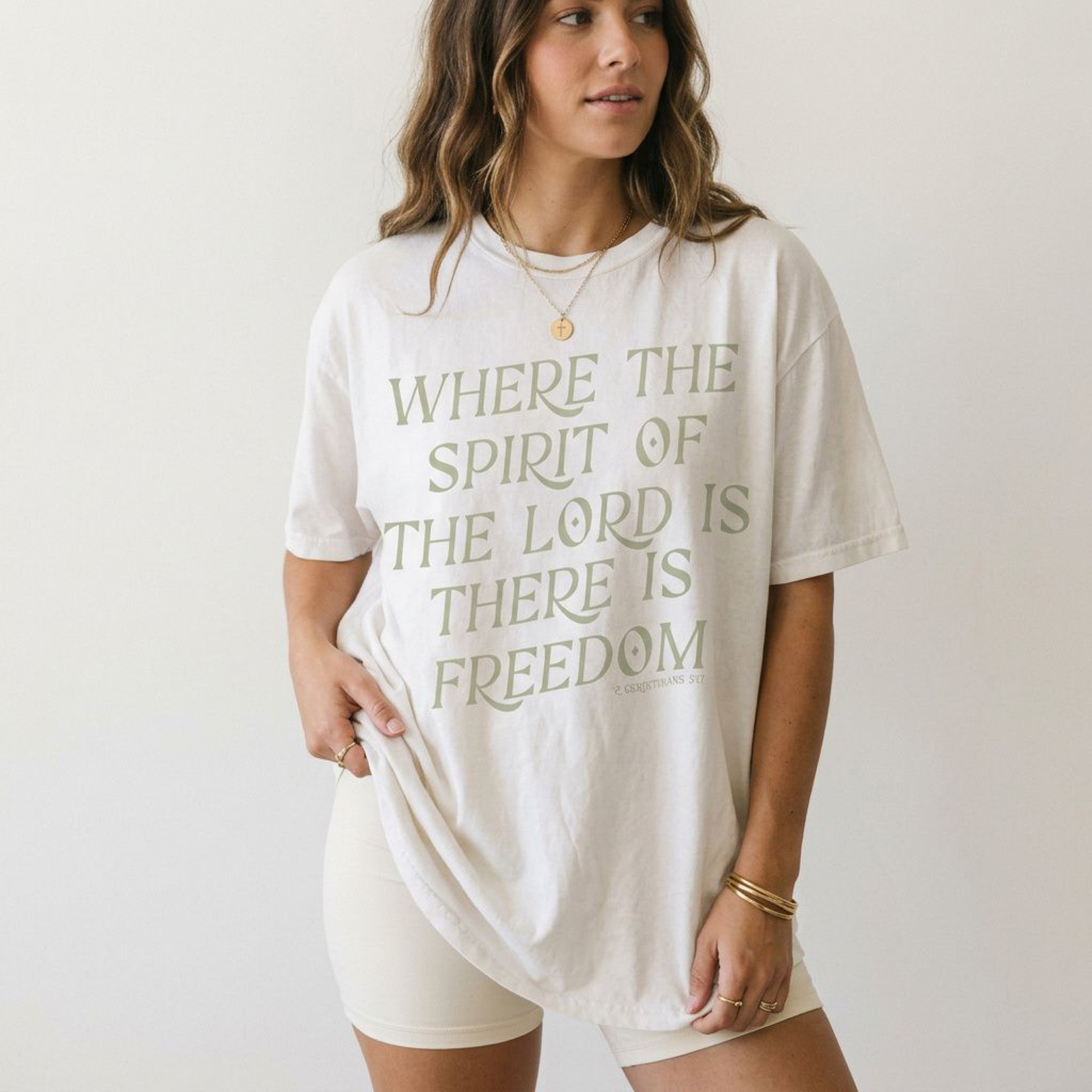 Spirit of the Lord Tee | Sage